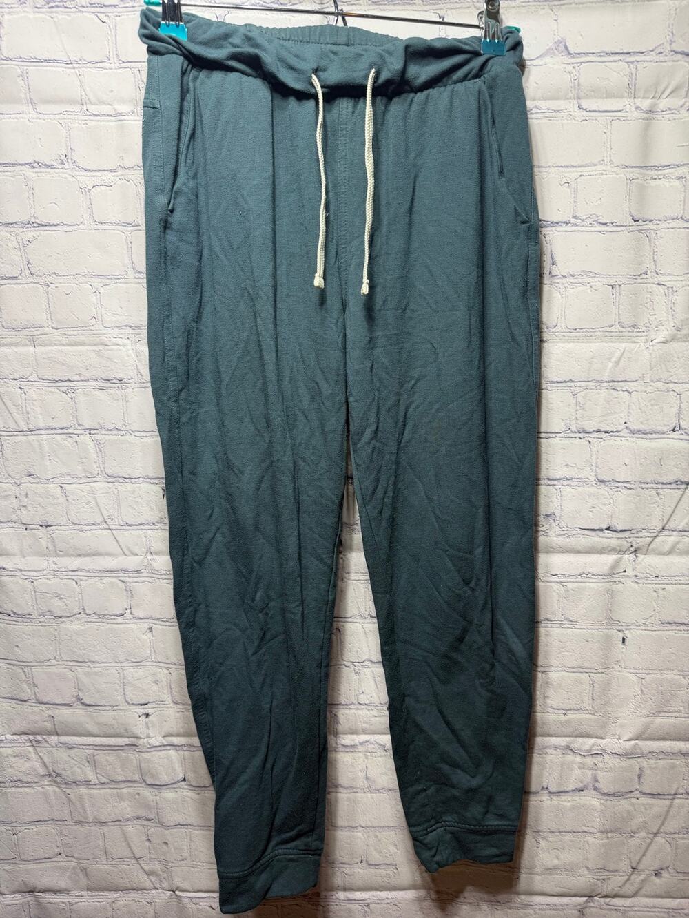 Free Fly Lighweight Knit Jogger Green Blue Gray Sz XS Bamboo